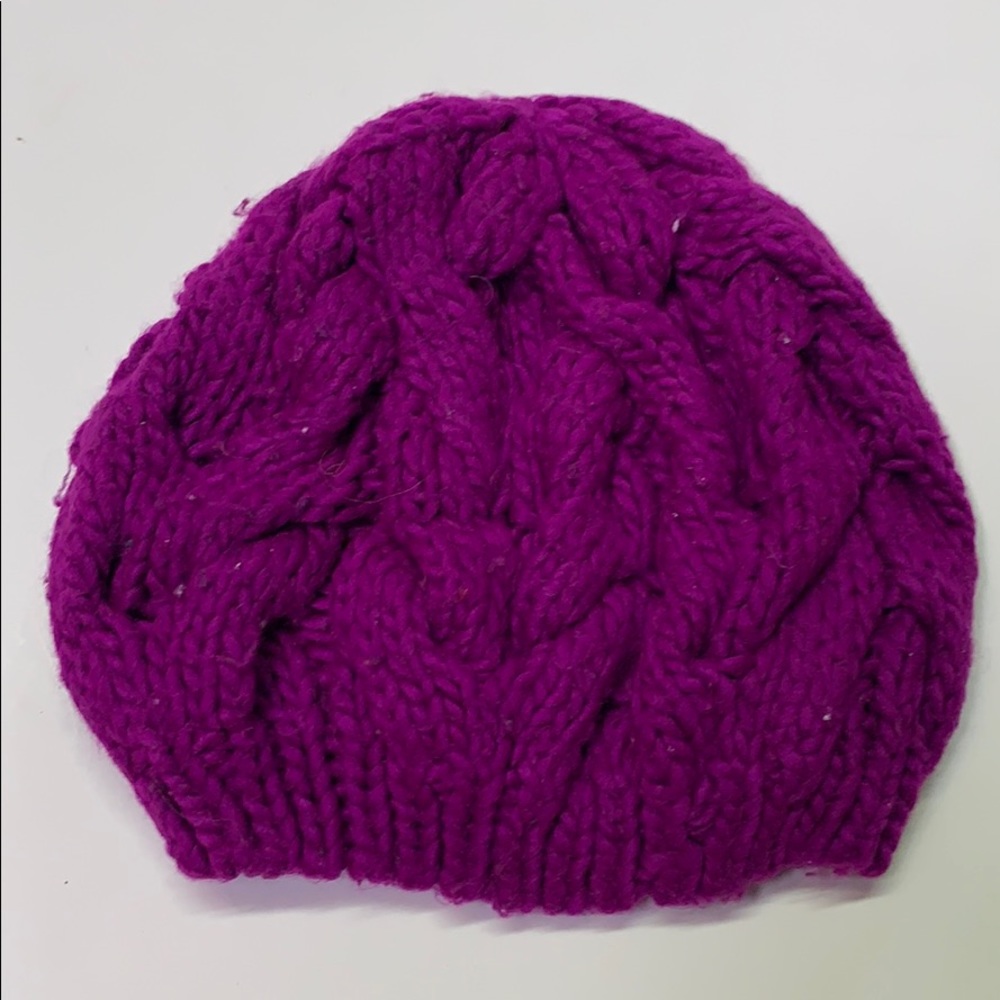 Bright Purple Knit Beanie